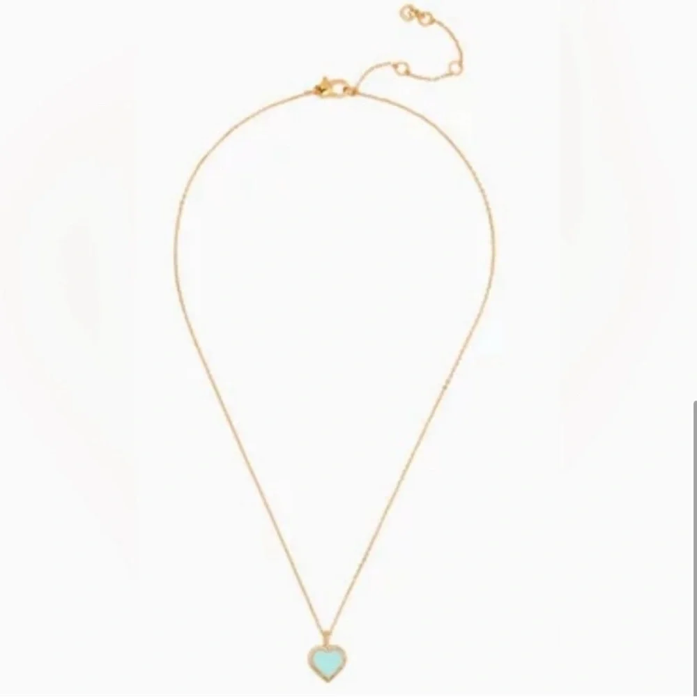 Kate Spade Take Heart Necklace‎ In Tiffany Blue NWT